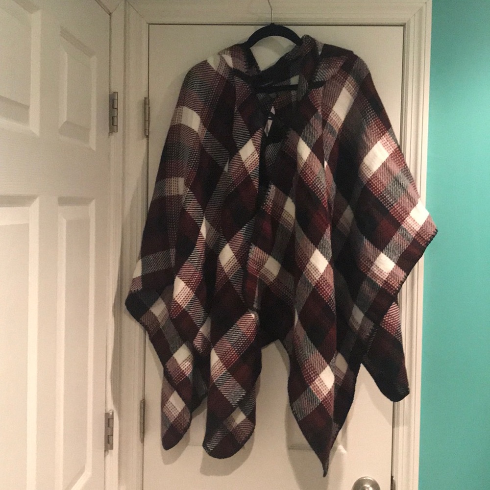 NWT poncho with hood